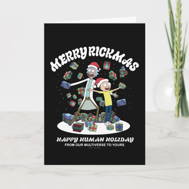 Rick and Morty | Merry Rickmas Presents Holiday Card (Front)