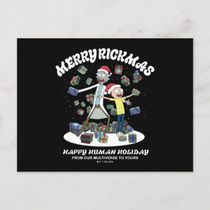 Rick and Morty Merry Rickmas Presents Holiday Postcard