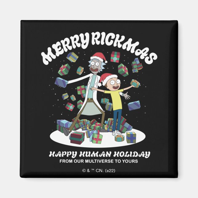 Rick and Morty | Merry Rickmas Presents Magnet (Front)
