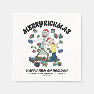 Rick and Morty   Merry Rickmas Presents Napkin