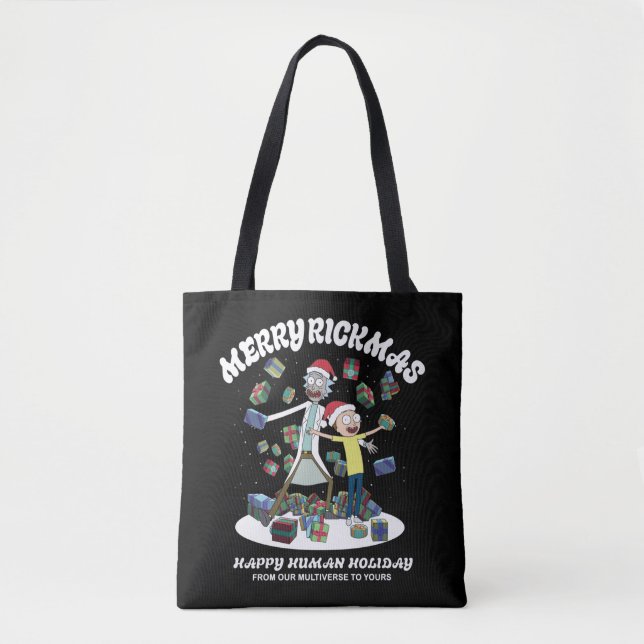 Rick and Morty | Merry Rickmas Presents Tote Bag (Front)