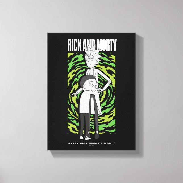 RICK AND MORTY™ | Morty Hugging Rick Canvas Print (Front)
