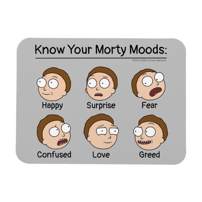 RICK AND MORTY™ | Morty's Moods Magnet (Horizontal)