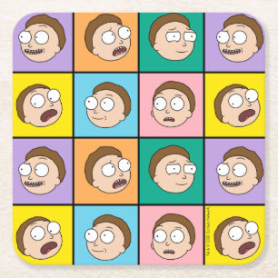 RICK AND MORTY™   Morty's Moods Square Paper Coaster