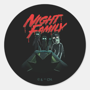 RICK AND MORTY™   Night Family Classic Round Sticker
