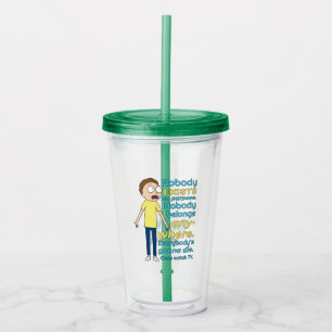 RICK AND MORTY™   Nobody Exists On Purpose Acrylic Tumbler