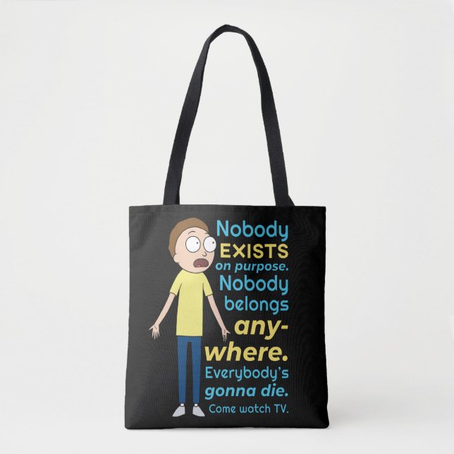 RICK AND MORTY™ | Nobody Exists On Purpose Tote Bag (Front)