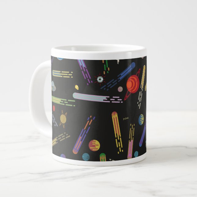 RICK AND MORTY™ | Outer Space Comet Pattern Large Coffee Mug (Front Left)