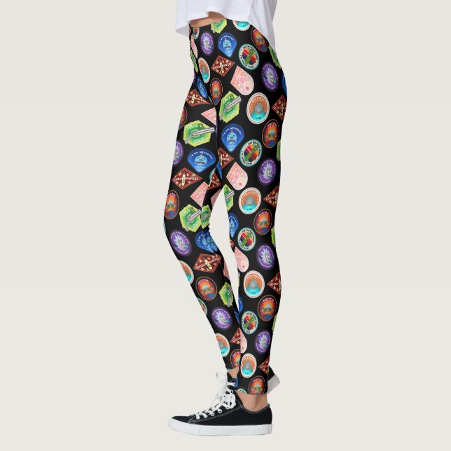 RICK AND MORTY™ | Outer Space Patches Pattern Leggings (Left)