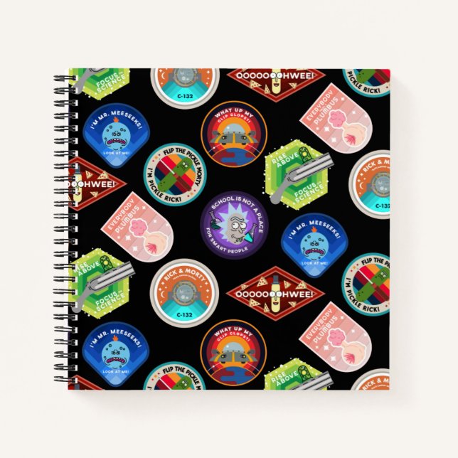 RICK AND MORTY™ | Outer Space Patches Pattern Notebook (Front)