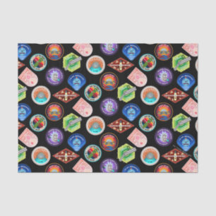 RICK AND MORTY™ Outer Space Patches Pattern Tissue Paper