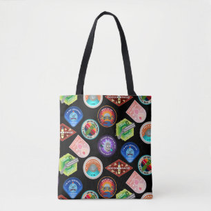 RICK AND MORTY™ Outer Space Patches Pattern Tote Bag