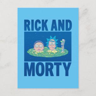 RICK AND MORTY™   Peeking Through Portal Invitation Postcard
