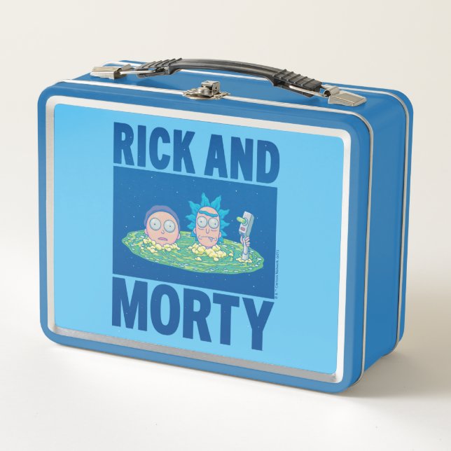 RICK AND MORTY™ | Peeking Through Portal Metal Lunch Box (Front)