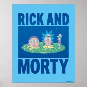 RICK AND MORTY™   Peeking Through Portal Poster