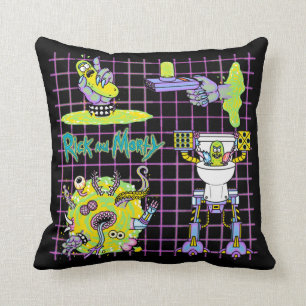 RICK AND MORTY™   Pickle Rick Portal Pattern Cushion