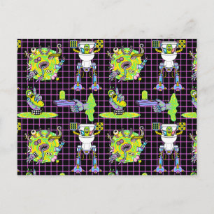 RICK AND MORTY™   Pickle Rick Portal Pattern Invitation Postcard