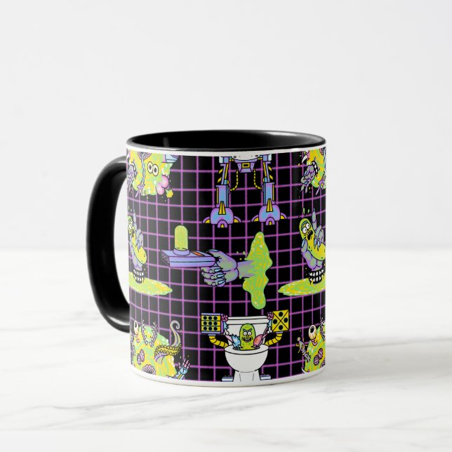 RICK AND MORTY™ | Pickle Rick Portal Pattern Mug (Front Left)