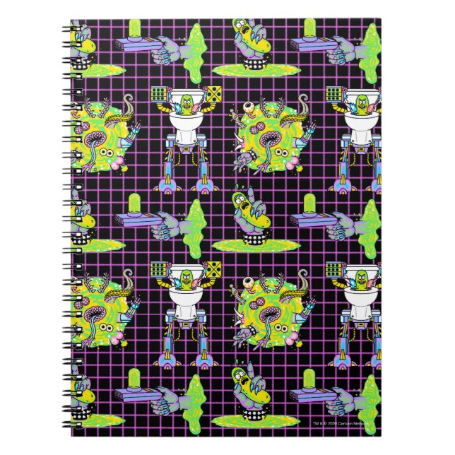 RICK AND MORTY™ | Pickle Rick Portal Pattern Notebook (Front)