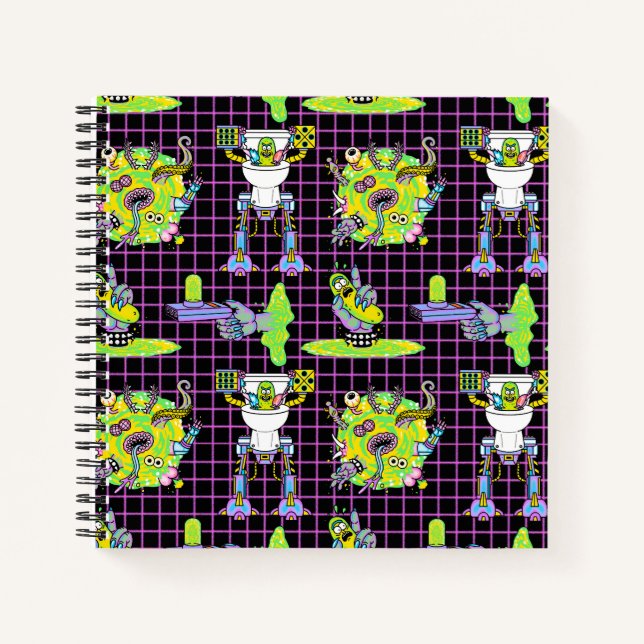 RICK AND MORTY™ | Pickle Rick Portal Pattern Notebook (Front)