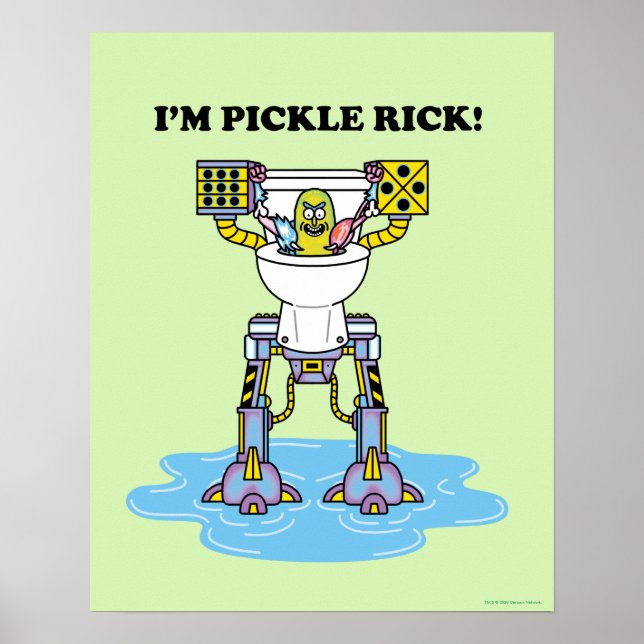 RICK AND MORTY™ | Pickle Rick Toilet Mech Poster (Front)