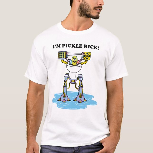 RICK AND MORTY™ | Pickle Rick Toilet Mech T-Shirt (Front)