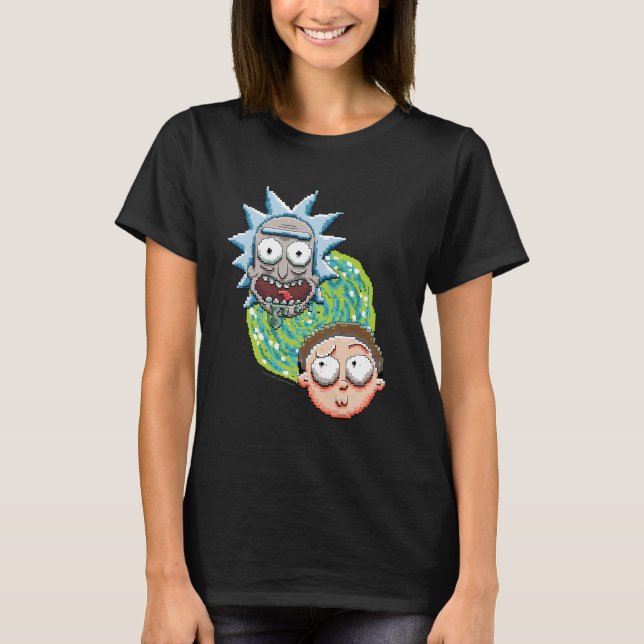 RICK AND MORTY™ | Pixelverse Portal Graphic T-Shirt (Front)