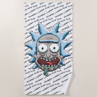 RICK AND MORTY™ | Pixelverse Rick Drooling Head Beach Towel