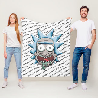 RICK AND MORTY™ | Pixelverse Rick Drooling Head Fleece Blanket