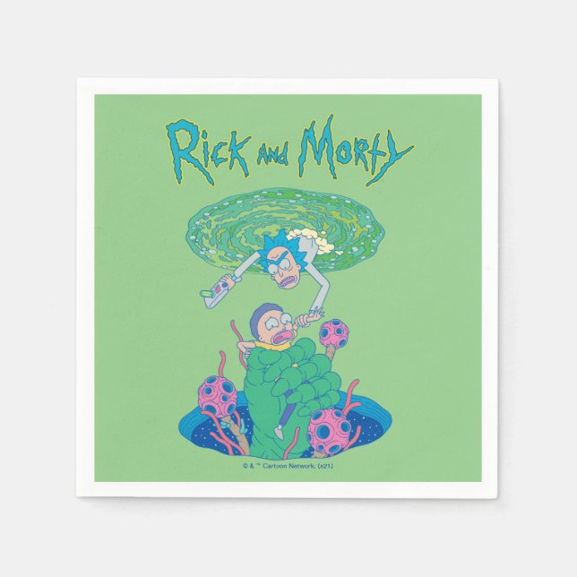RICK AND MORTY™ | Portal Rescue Napkin (Front)