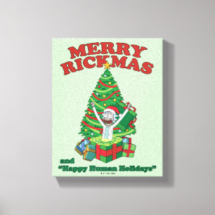 Rick and Morty Portal Rick Merry Rickmas Canvas Print