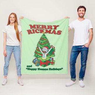 Rick and Morty | Portal Rick Merry Rickmas Fleece Blanket