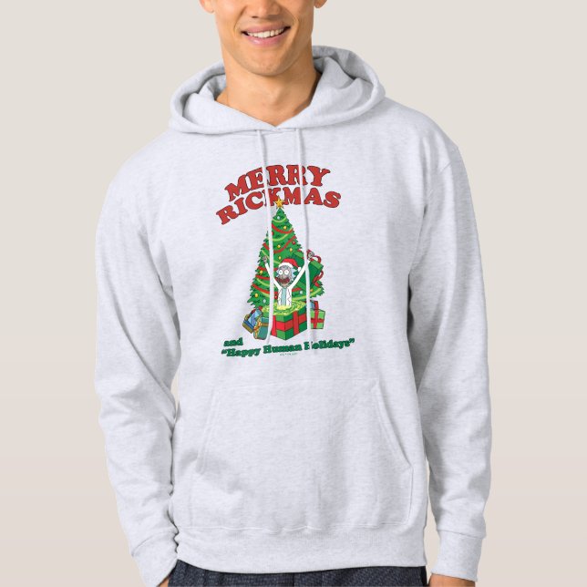 Rick and Morty | Portal Rick Merry Rickmas Hoodie (Front)
