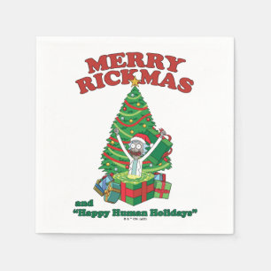 Rick and Morty   Portal Rick Merry Rickmas Napkin