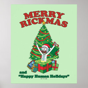 Rick and Morty Portal Rick Merry Rickmas Poster