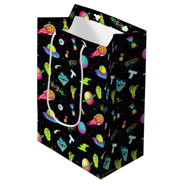 RICK AND MORTY™ | Psychedelic Season 3 Pattern Medium Gift Bag (Front Angled)