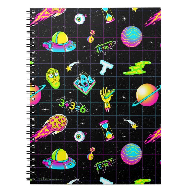 RICK AND MORTY™ | Psychedelic Season 3 Pattern Notebook (Front)