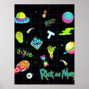 RICK AND MORTY™   Psychedelic Season 3 Pattern Poster