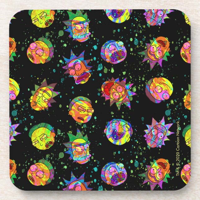 RICK AND MORTY™ | Psychedelic Swirl Pattern Coaster (Front)