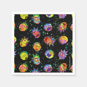 RICK AND MORTY™ Psychedelic Swirl Pattern Napkin