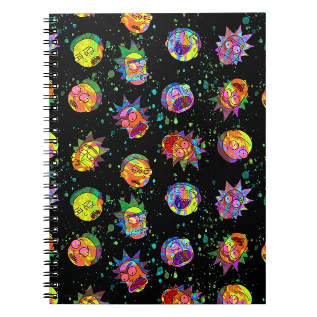 RICK AND MORTY™ | Psychedelic Swirl Pattern Notebook (Front)