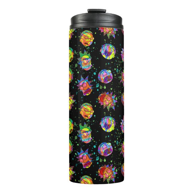 RICK AND MORTY™ | Psychedelic Swirl Pattern Thermal Tumbler (Front)
