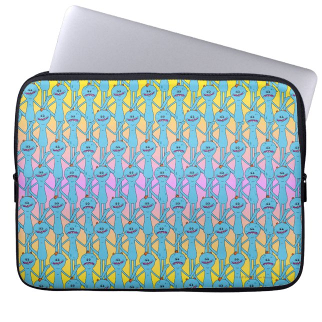 RICK AND MORTY™ | Rainbow Mr. Meeseeks Pattern Laptop Sleeve (Front)