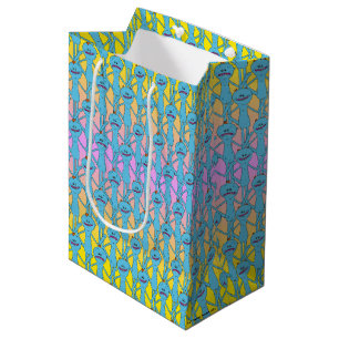 RICK AND MORTY™ Rainbow Mr. Meeseeks Pattern Medium Gift Bag