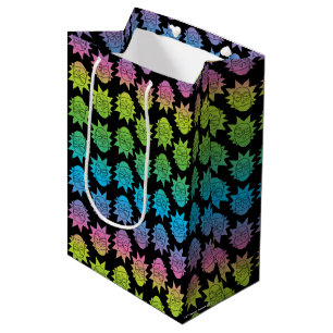 RICK AND MORTY™ Rainbow Rick Head pattern Medium Gift Bag