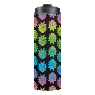 RICK AND MORTY™   Rainbow Rick Head pattern Thermal Tumbler