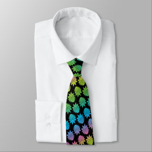 RICK AND MORTY™   Rainbow Rick Head pattern Tie