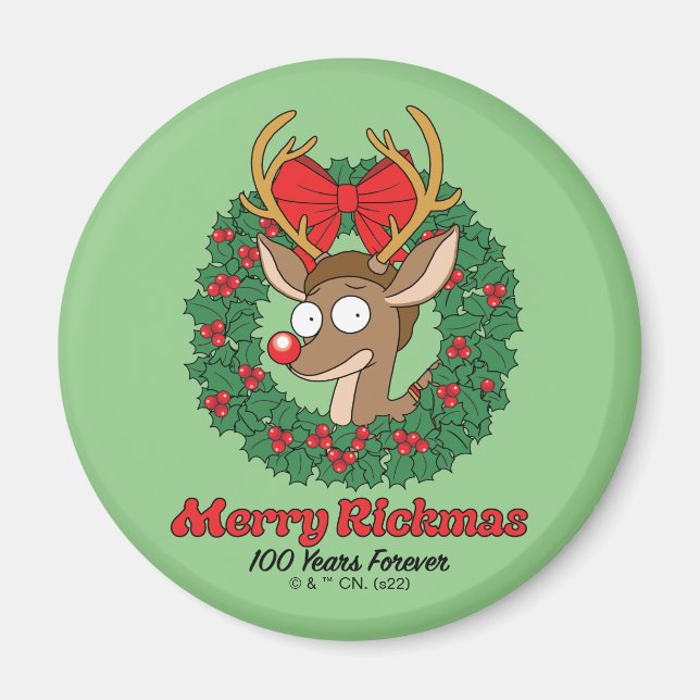 Rick and Morty | Reindeer Morty Merry Rickmas Magnet (Front)