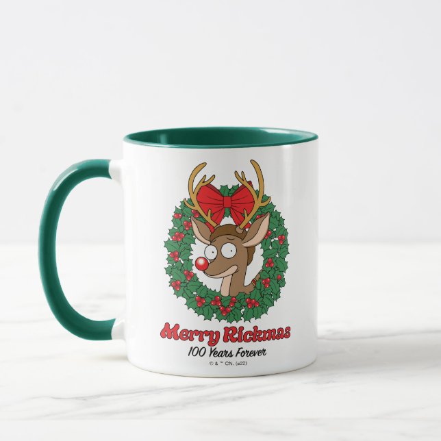 Rick and Morty | Reindeer Morty Merry Rickmas Mug (Left)