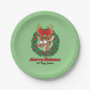 Rick and Morty   Reindeer Morty Merry Rickmas Paper Plate